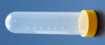 Zentrifugen-Röhrchen (PP) 50 ml, Rundboden, mit gelbem Schraubverschluß, gammasteril