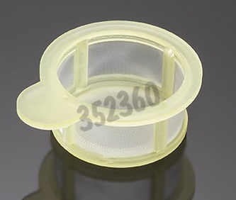 Zellsiebe (BD) 100 µm Maschenweite, durchscheinend gelb, steril einzeln verpackt