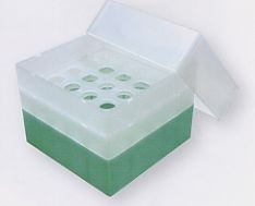 Lagerungsbox, 25 Bohrungen 17 mm Ø für 15 ml Z.-Röhrchen, PP, natur