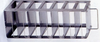 Edelstahl Truhengestelle für Bravo-Boxen 133x133x53 mm (BxTxH) und Polypropylenboxen (130x130x53 mm)